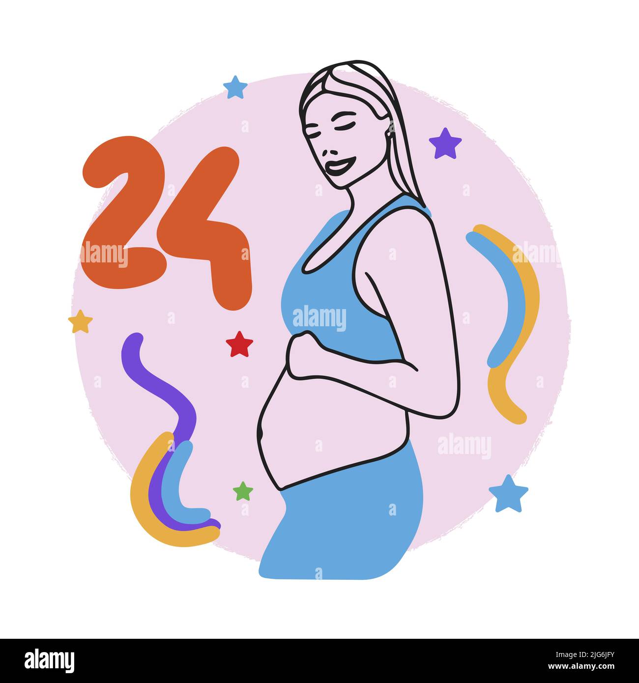 Pregnant woman seamless pattern. Mother pregnancy modern vector background  Stock Vector Image & Art - Alamy