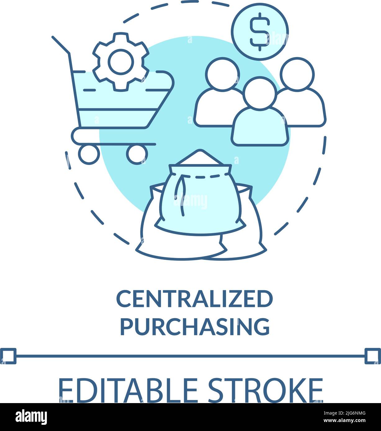 Sourcing purchasing procurement Stock Vector Images Alamy