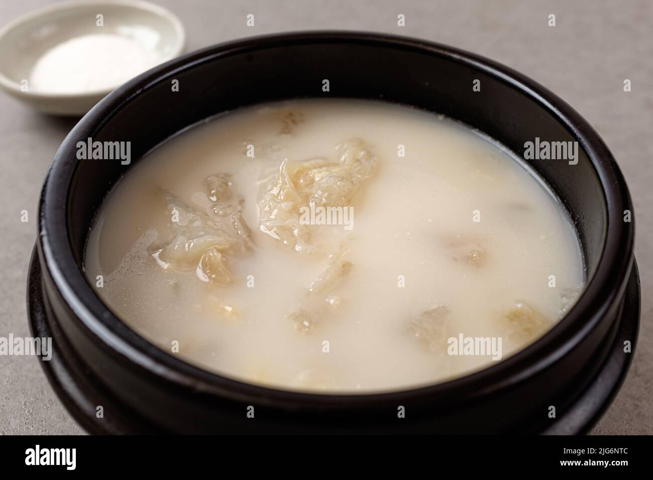 dishes made with beef. Soup with knee cartilage. Korean food culture