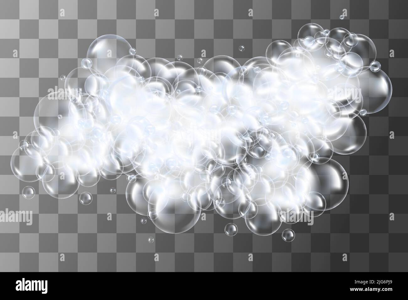 Realistic soap bubbles with rainbow reflection set isolated vector ...