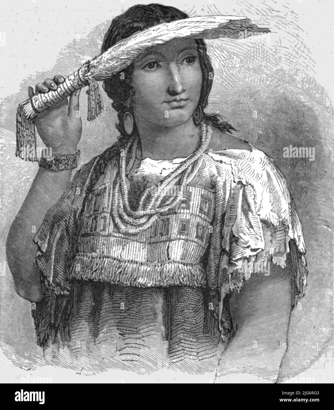 'Louisa, the halfcaste; In Pawn in an Indian Village', 1875. [Mixed