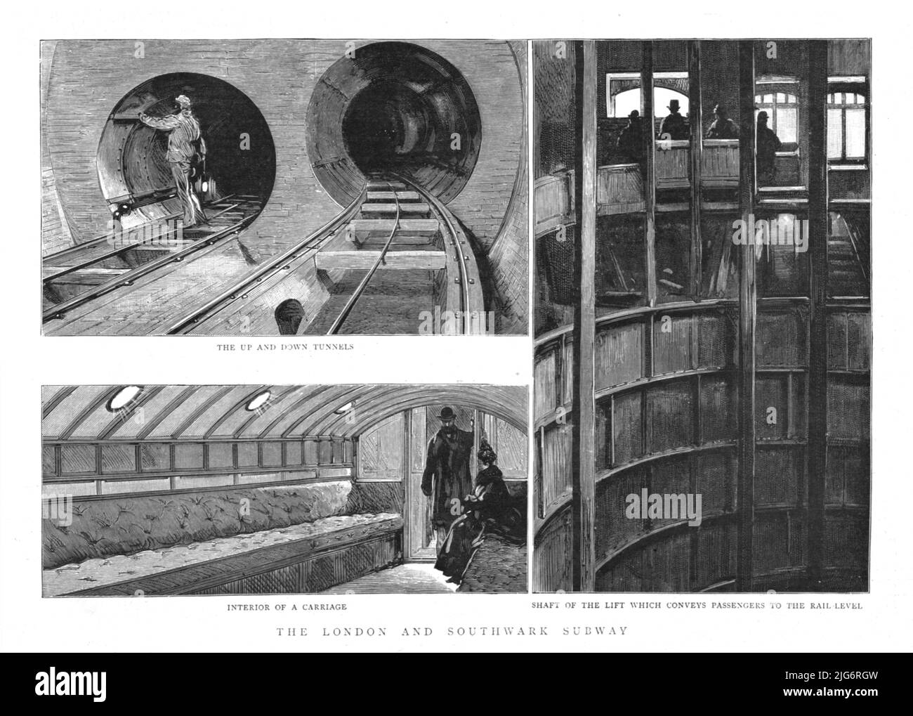 ''The London and Southwark Subway', 1890. Stock Photo