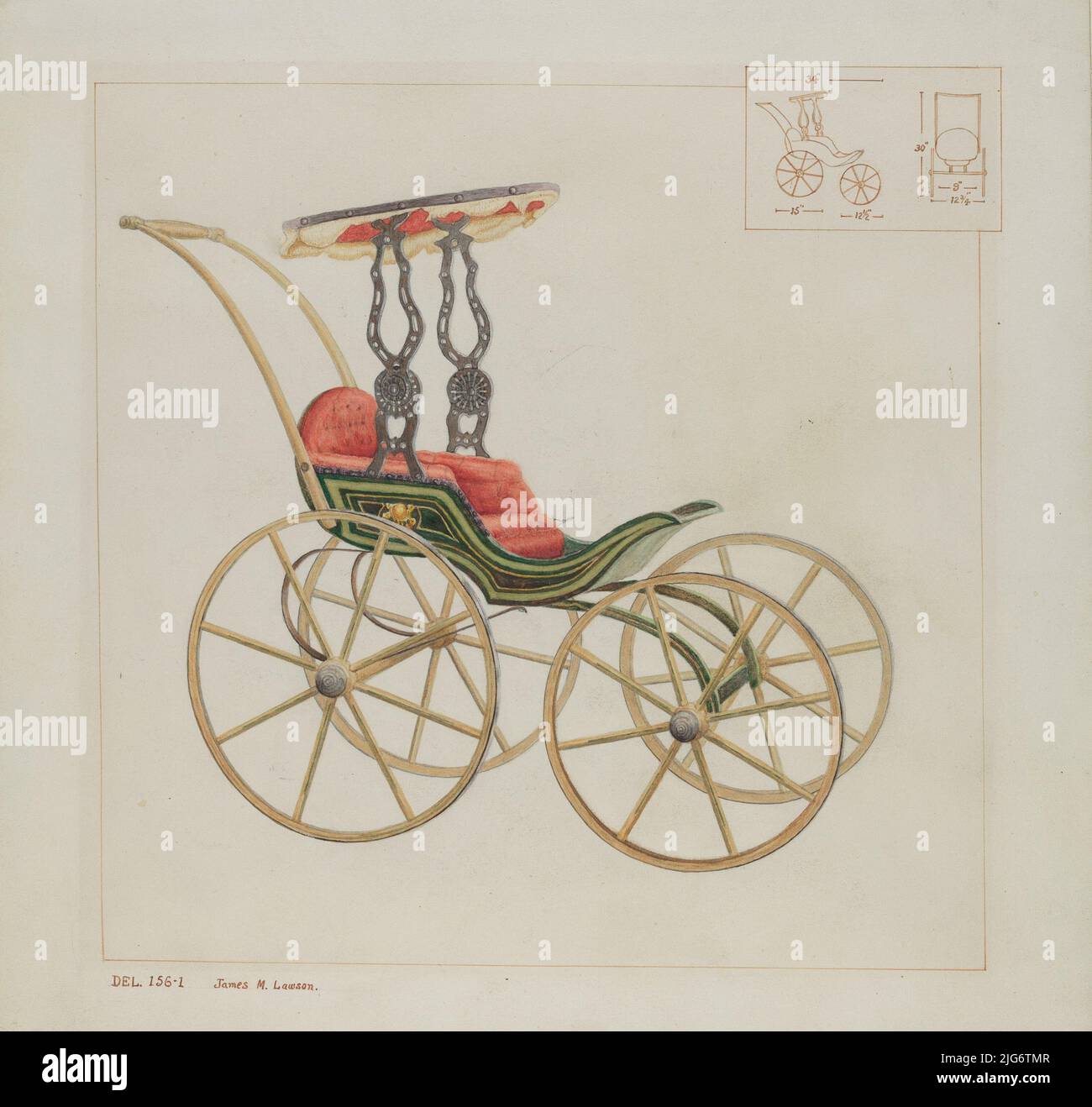 Doll Carriage, c. 1937 Stock Photo Alamy