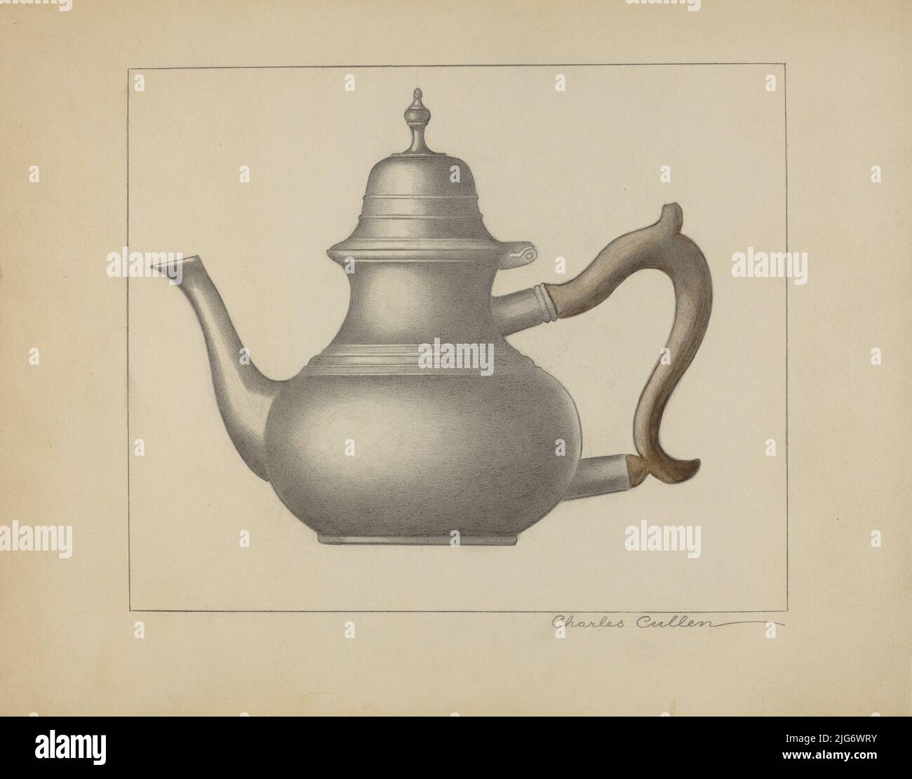 Pewter Teapot, c. 1936 Stock Photo Alamy