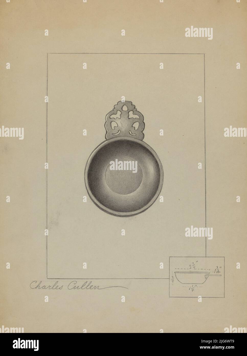 Pewter Porringer, c. 1936 Stock Photo Alamy