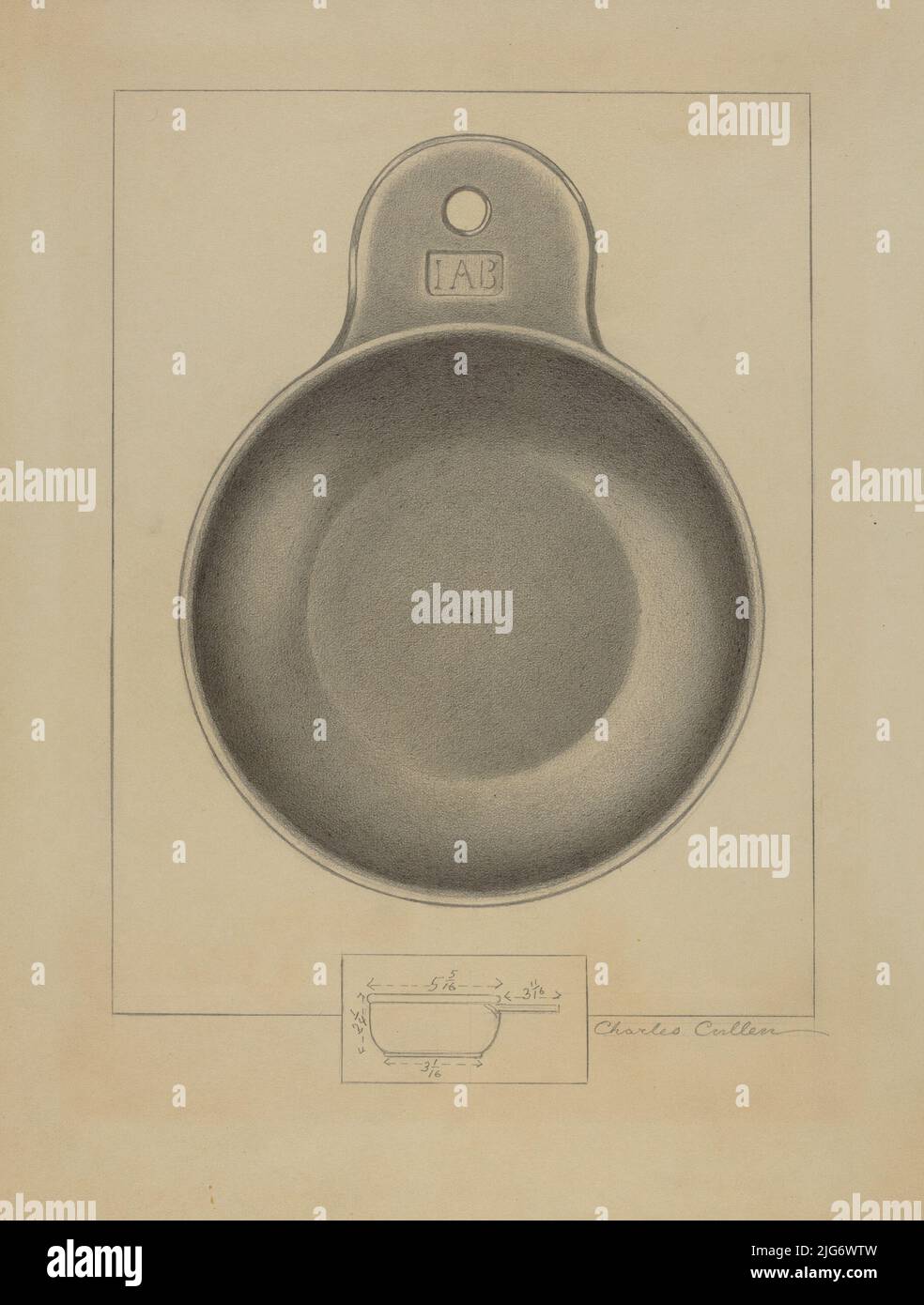 Pewter Porringer, c. 1936 Stock Photo Alamy