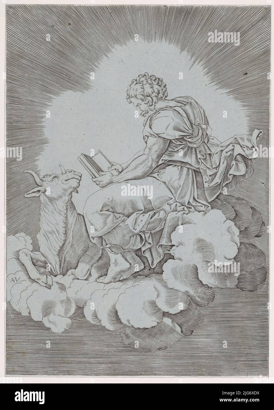 Saint Luke, ca. 1514-36. Stock Photo