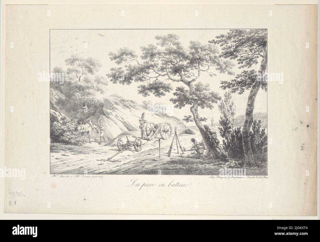 The Battery Group, 1817 Stock Photo Alamy