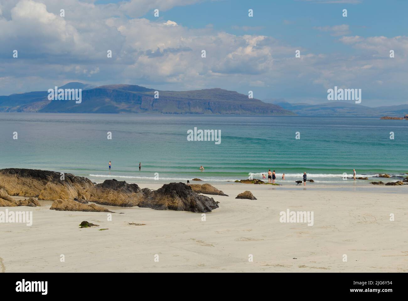 Beaches on Isle of Iona, Inner Hebrides Stock Photo