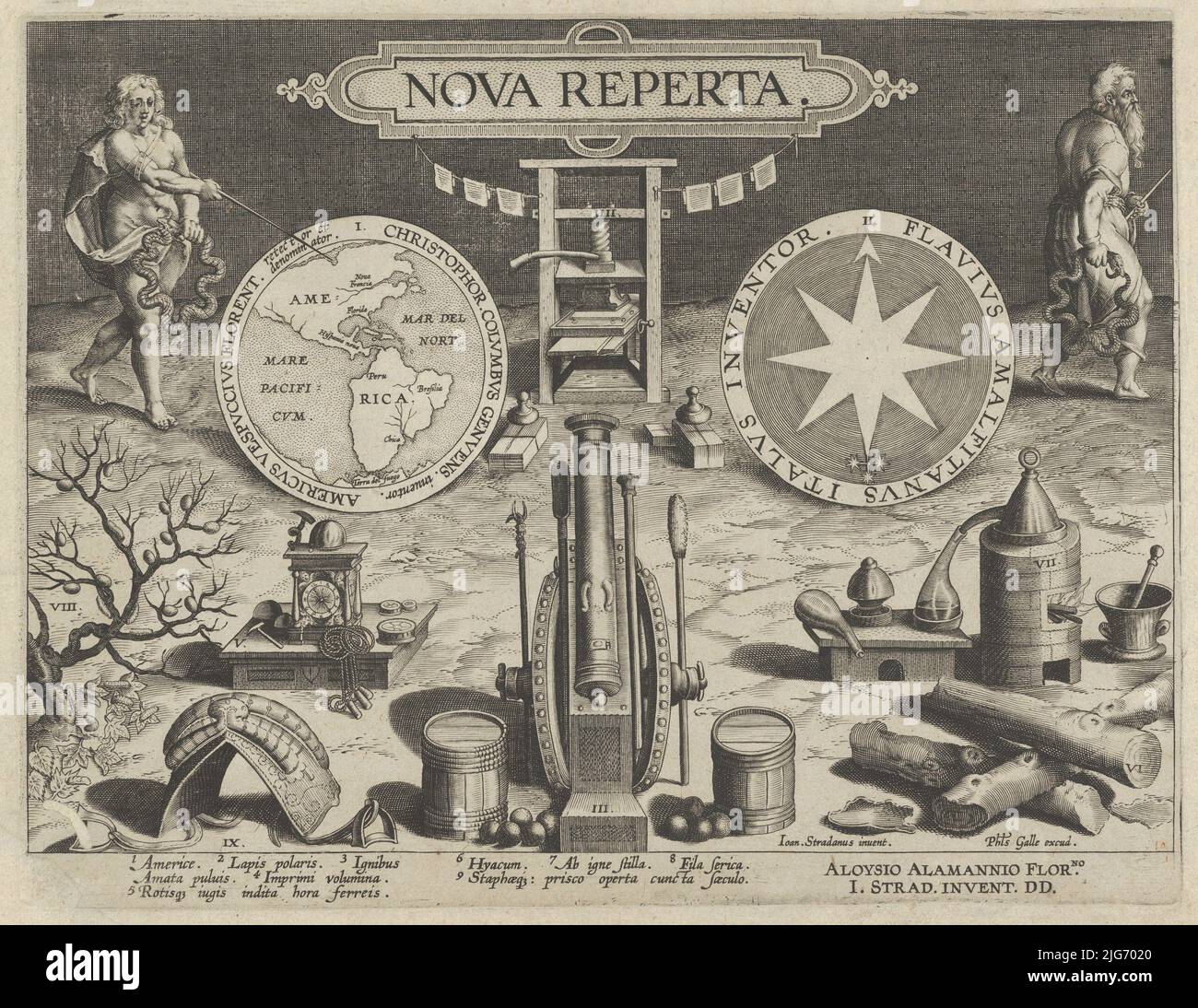 New Inventions of Modern Times [Nova Reperta], Title Plate, ca. 1600 ...