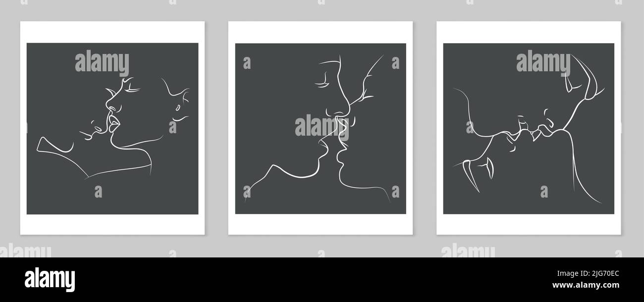 Kiss pattern Stock Vector Images - Alamy