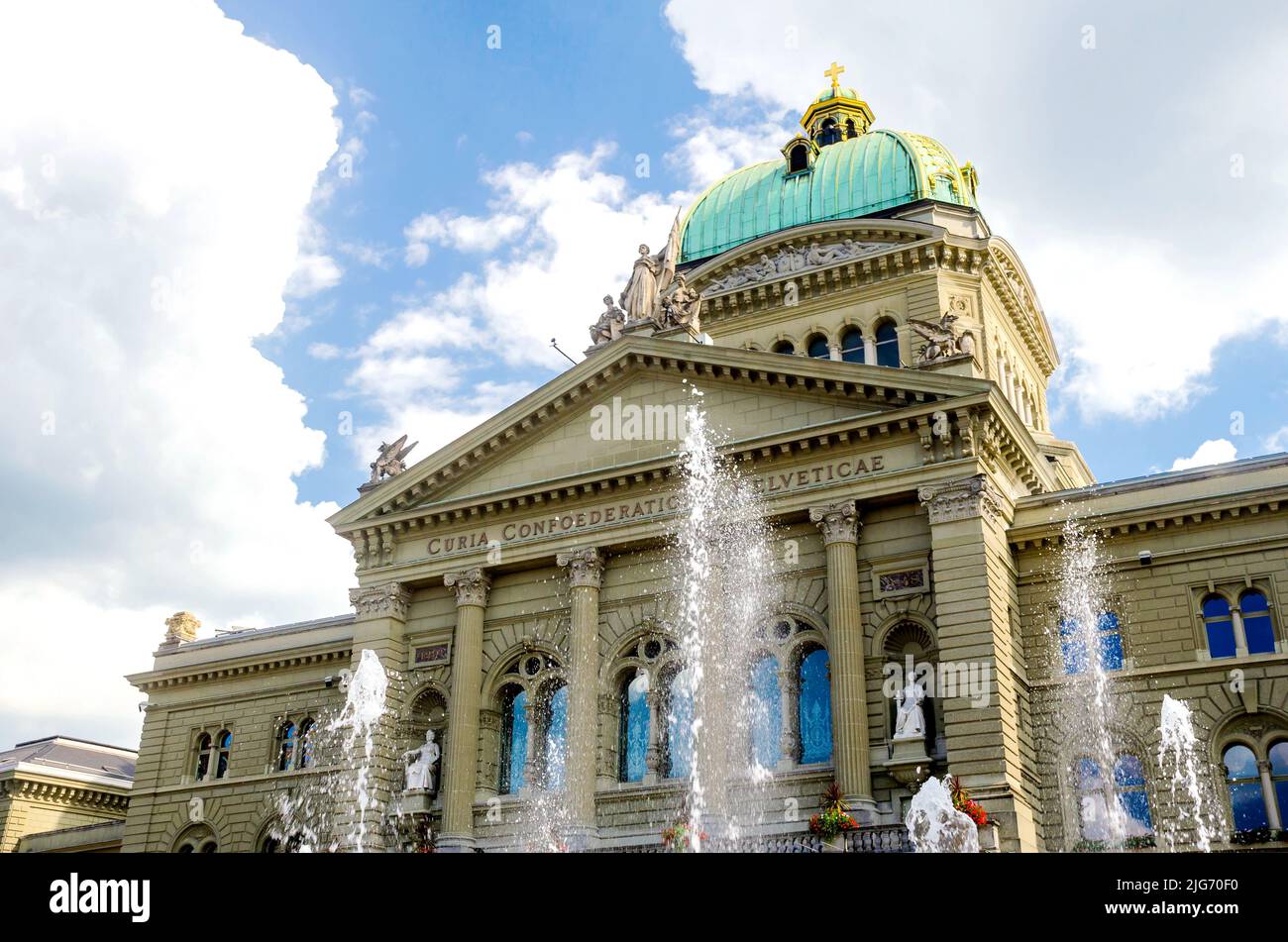 The Federal Palace of Switzerland at Bern the swiss Bundesstadt (federal city) and capital Stock Photo