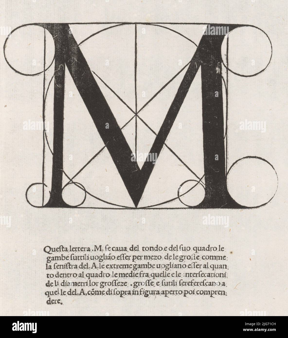 Divina proportione, June 1, 1509. Stock Photo