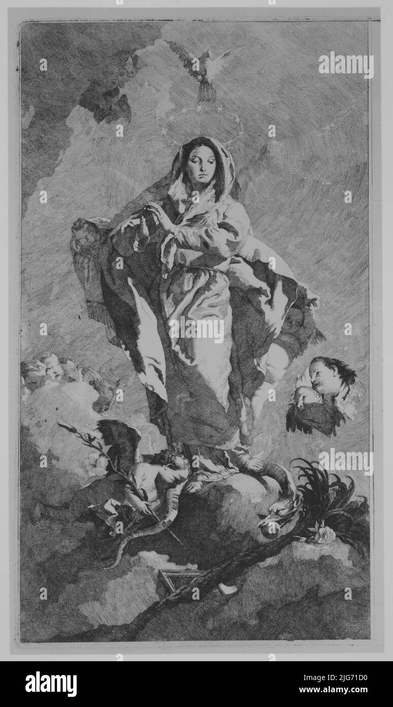 The Immaculate Conception, ca. 1770. Stock Photo