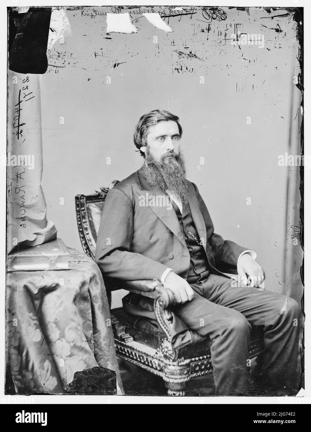 John A. Rawlins, between 1860 and 1875. [Union Army officer, Secretary of War]. Stock Photo