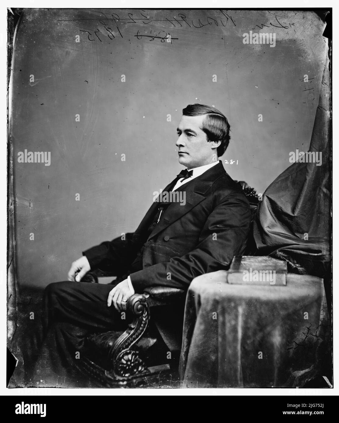 Hon. E.G. Ross of Kansas, between 1860 and 1875. [Politician and soldier: governor of the New Mexico Territory; major in the 11th Kansas Volunteer Cavalry Regiment, Union Army]. Stock Photo
