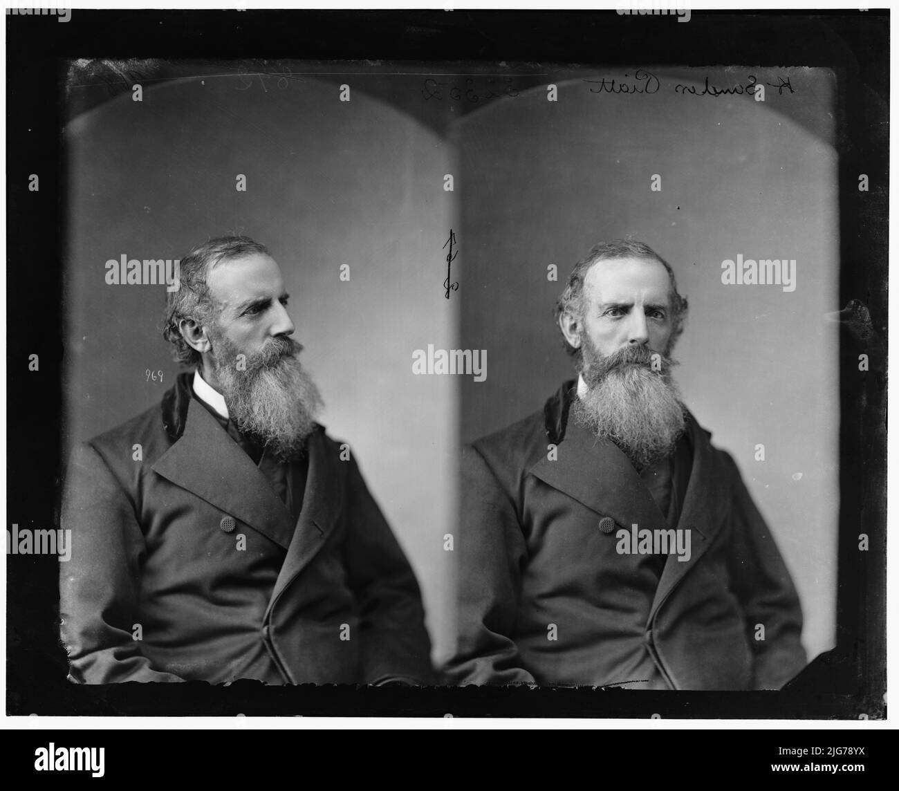 Sanders Pratt of Ohio, 1865-1880. Pratt, Hon. Sanders of Ohio, between 1865 and 1880. Stock Photo