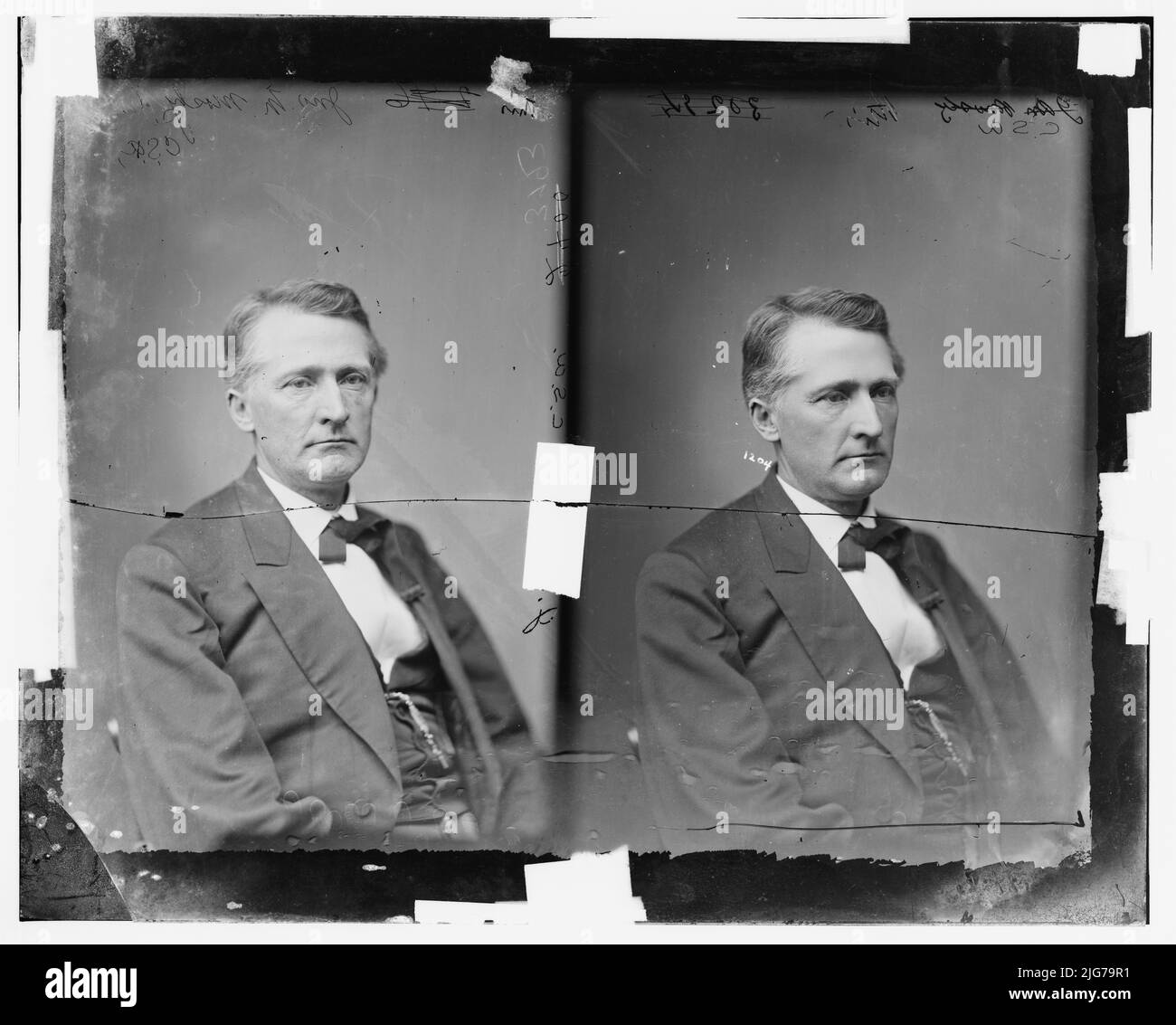 John S. Mosby, 1865-1880. Mosby, John S. not in uniform, between 1865 and 1880. [Soldier, consul, lawyer, Confederate Army soldier: battalion commander of the 43rd Battalion, Virginia Cavalry, known as Mosby's Rangers or Mosby's Raiders. 'The area of northern central Virginia in which he operated became known as Mosby's Confederacy']. Stock Photo