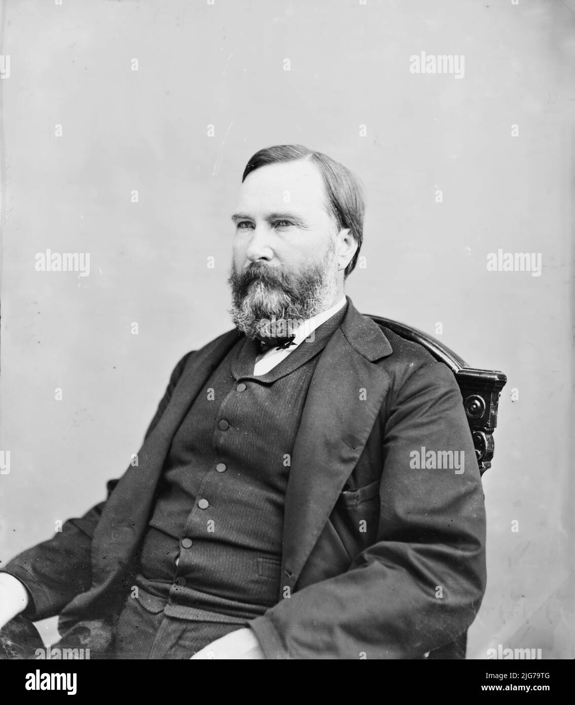 Longstreet, Gen. C.S.A. [Confederate States Army], between 1865 and 1880. [Confederate general during the American Civil War; principal subordinate to General Robert E. Lee]. Stock Photo