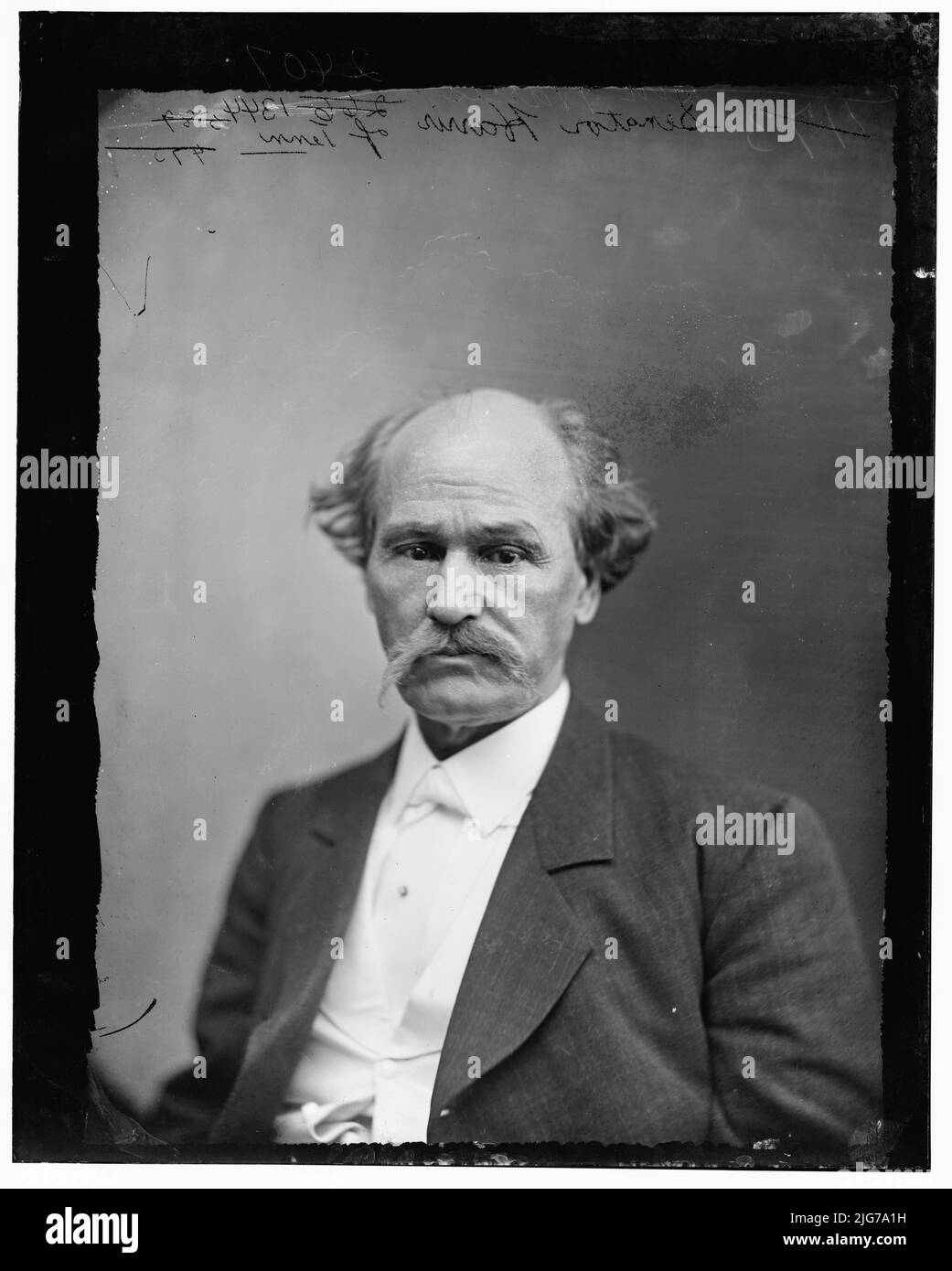 Senator Isham G. Harris of Tennessee,1865-1880. Senator Isham G. Harris from Tenn., between 1865 and 1880. Aide on staff of Gen. Albert S. Johnston, CSA, between 1865 and 1880. [Politician: Governor of Tennessee; aide-de-camp on the staffs of various Confederate generals]. Stock Photo