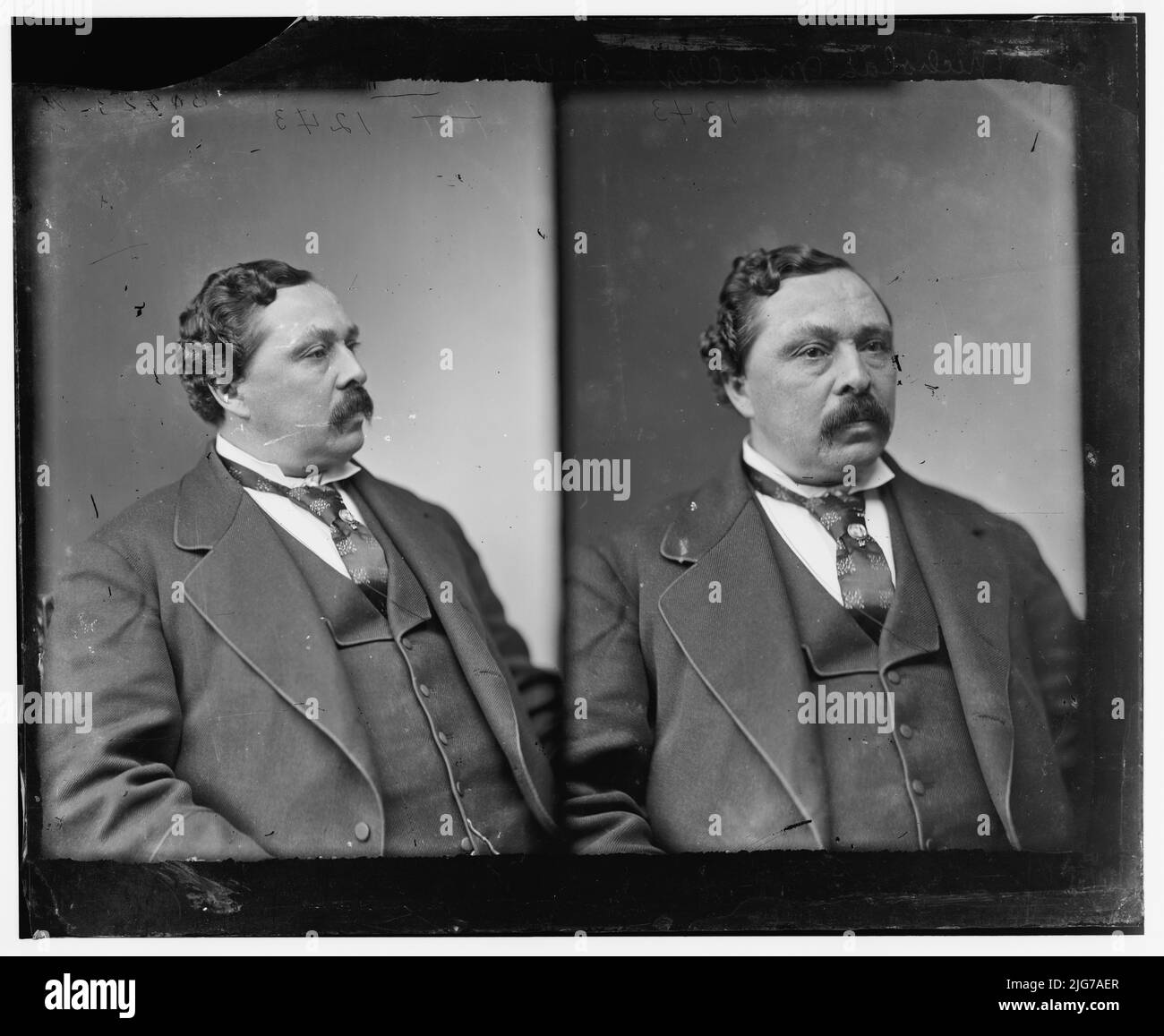 Nicholas Muller of New York, 1865-1880. Muller, Hon. Nicholas of N.Y., between 1865 and 1880. [Politician: President of the Metropolitan Police Board; president of the excise board; quarantine commissioner]. Stock Photo