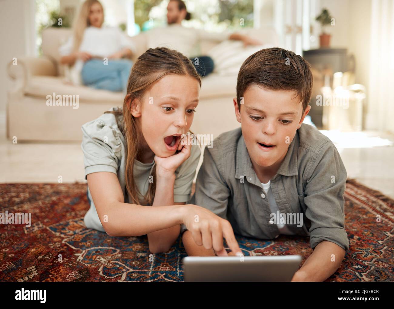 Brother and sister playing game hi-res stock photography and images - Alamy