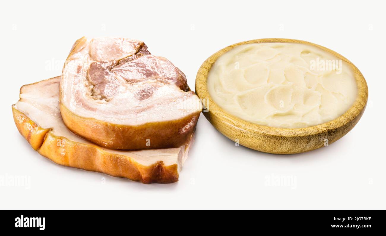 pork fat lard, pork fat used as a Brazilian culinary ingredient, bacon