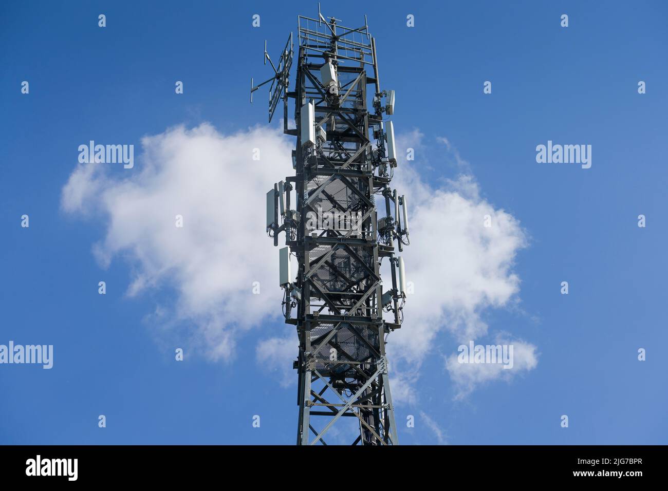 Mobile radio, transmission mast, Babelsberg, Potsdam, Brandenburg, Germany Stock Photo