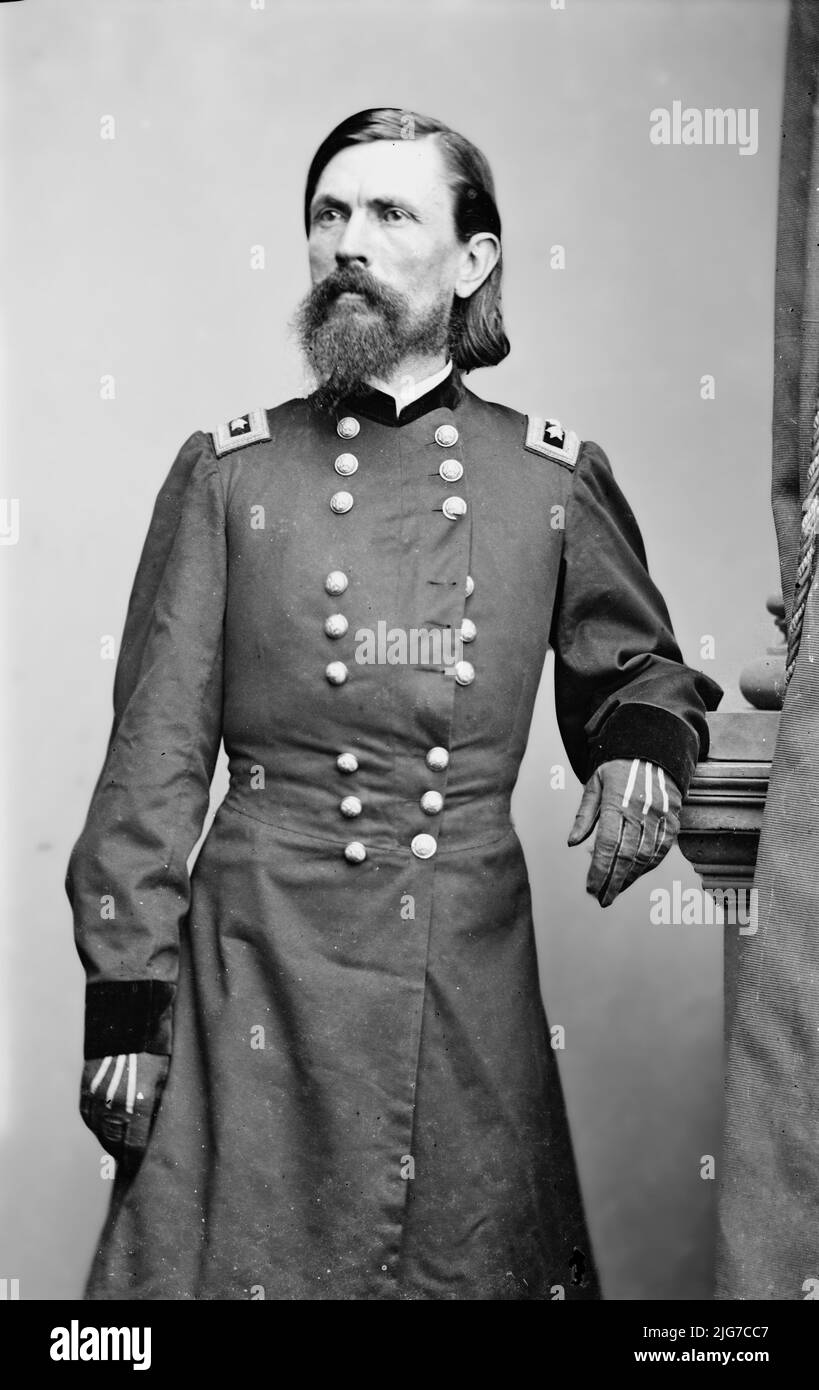 Gen. Thomas L. Crittenden, between 1855 and 1865. [Lawyer, politician, Union Army soldier: commanded the 5th Division and the II Corps in the Army of the Ohio; state treasurer of Kentucky]. Stock Photo