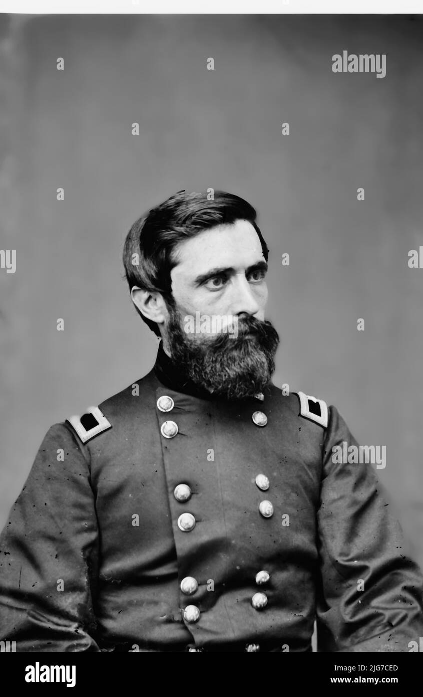 Gen. John A. Rawlins, between 1855 and 1865. [Union Army officer, Secretary of War]. Stock Photo