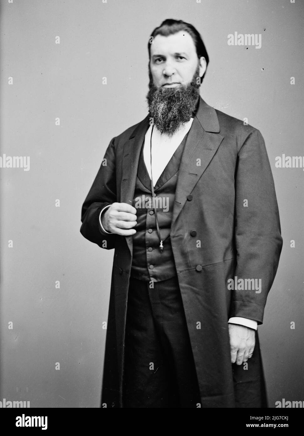 Hon. Abram Wakeman, between 1855 and 1865. [Lawyer, businessman, and politician]. Stock Photo