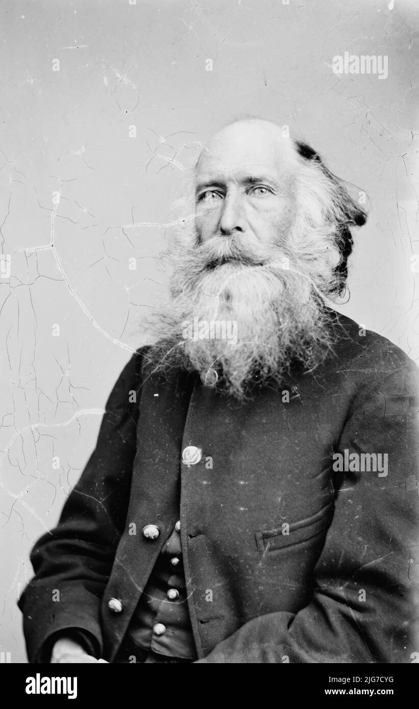 Rev. Winslow, between 1855 and 1865. [Possibly a portrait of Gordon Winslow, chaplain during the American Civil War]. Stock Photo