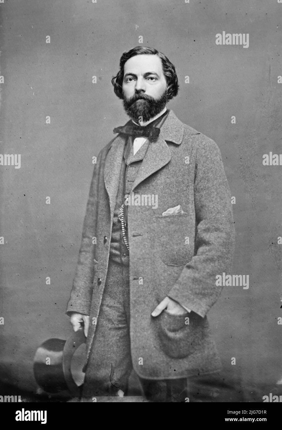 Hon. Wm. P. Miles of S.C., between 1855 and 1865. [Designed the most popular variant of the Confederate flag]. Stock Photo