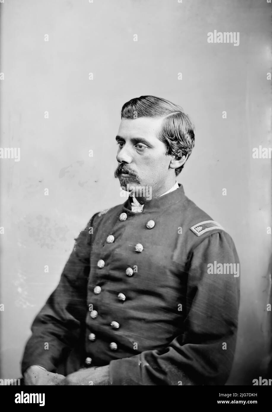 Gen. H.D. Markley, between 1855 and 1865. Stock Photo