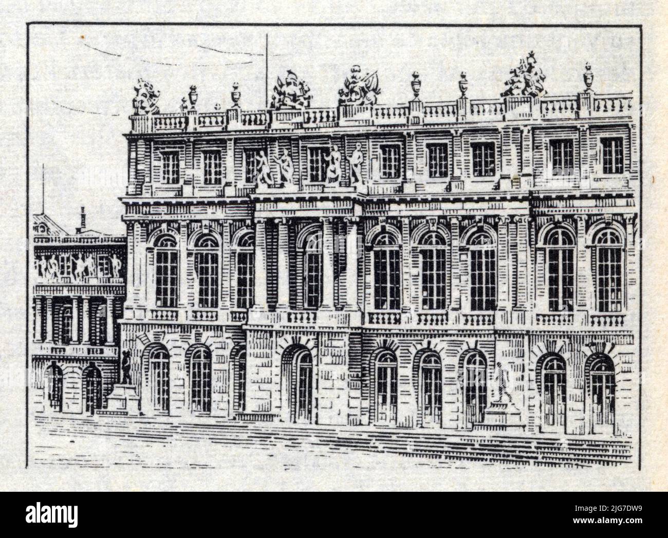 Versailles. Style Louis XIV, seconde période, 1660-1710. L'oeuvre de Le Vau et J. Hardouin-Mansart. Stock Photo