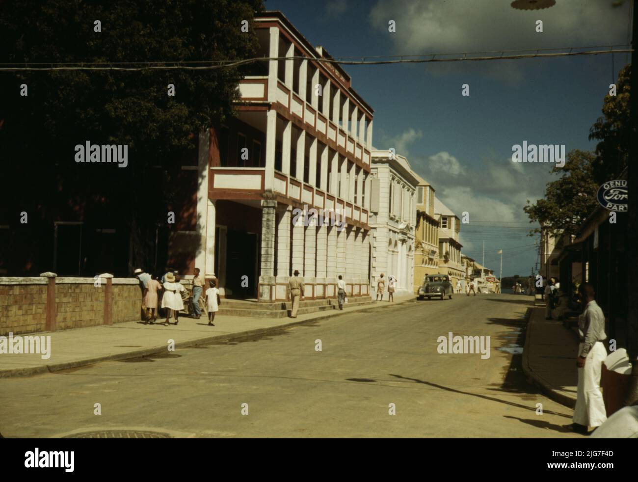 Street in Christiansted, St. Croix, Virgin Islands Stock Photo Alamy