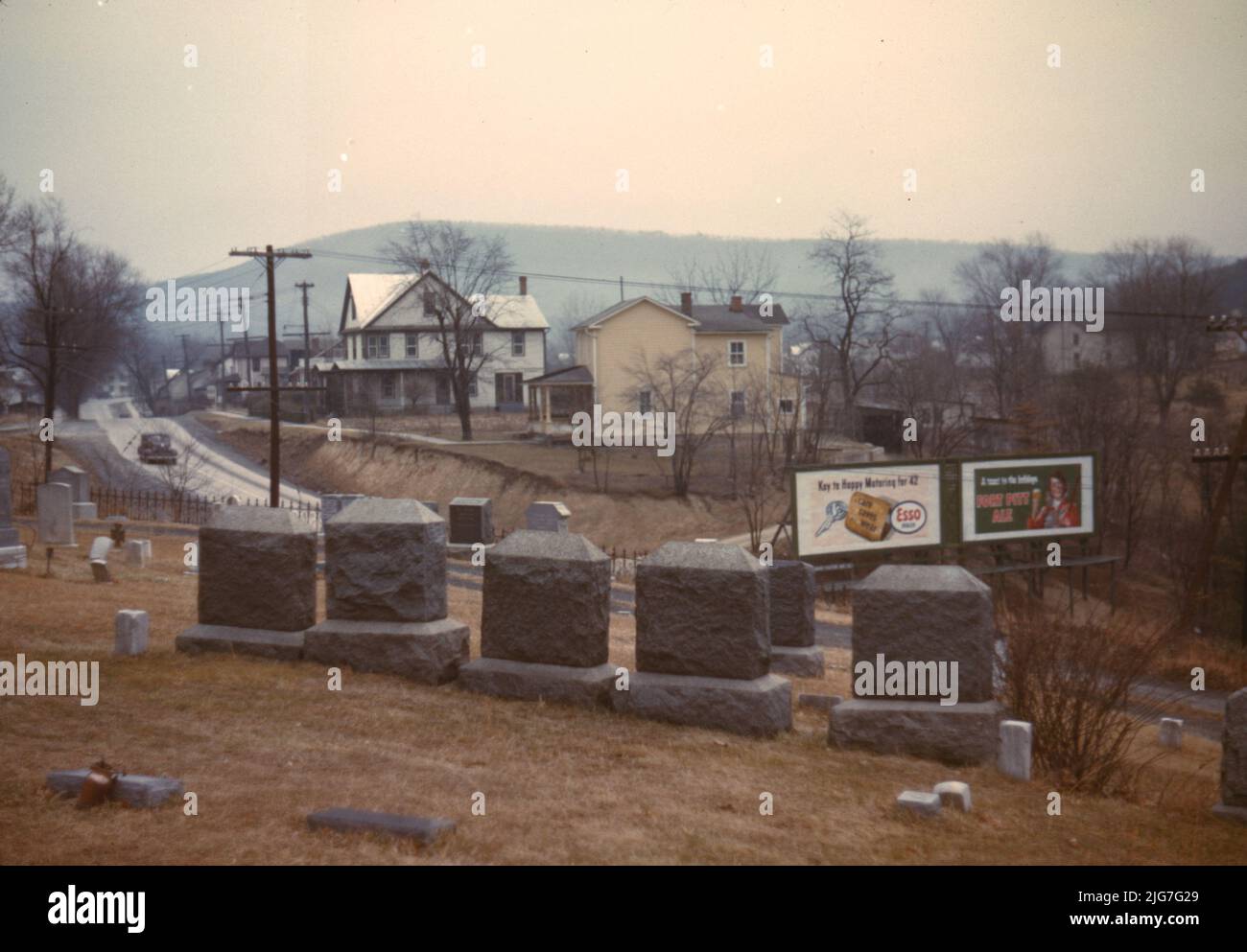 Cemetery at edge of Romney, West Virginia. [Signs 'Key to Happy
