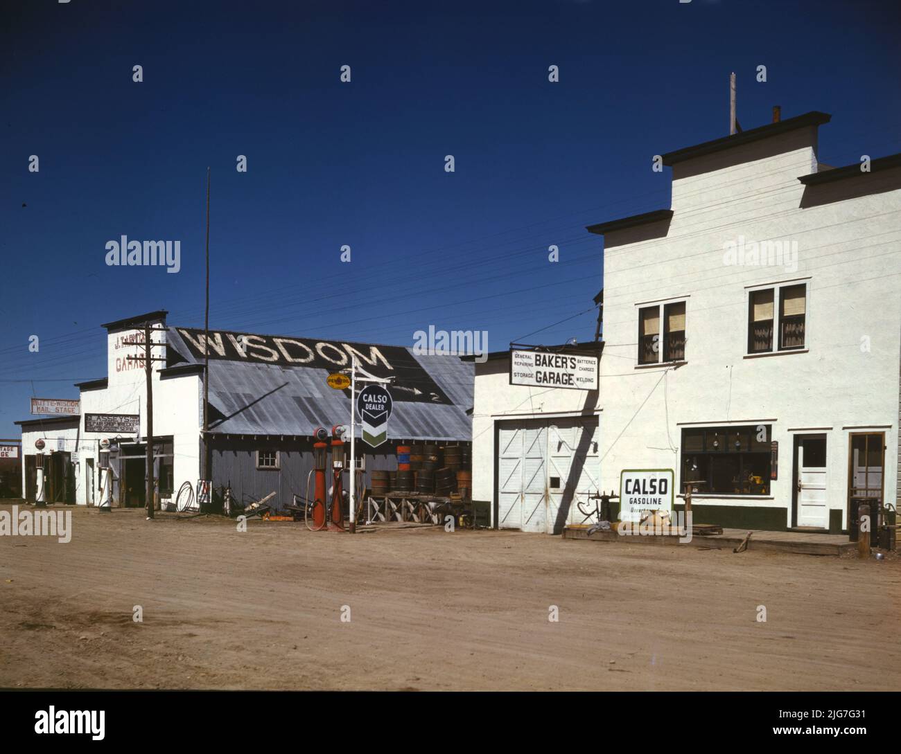 Calso Signs 1940s gas station sign hi-res stock photography and images - Alamy