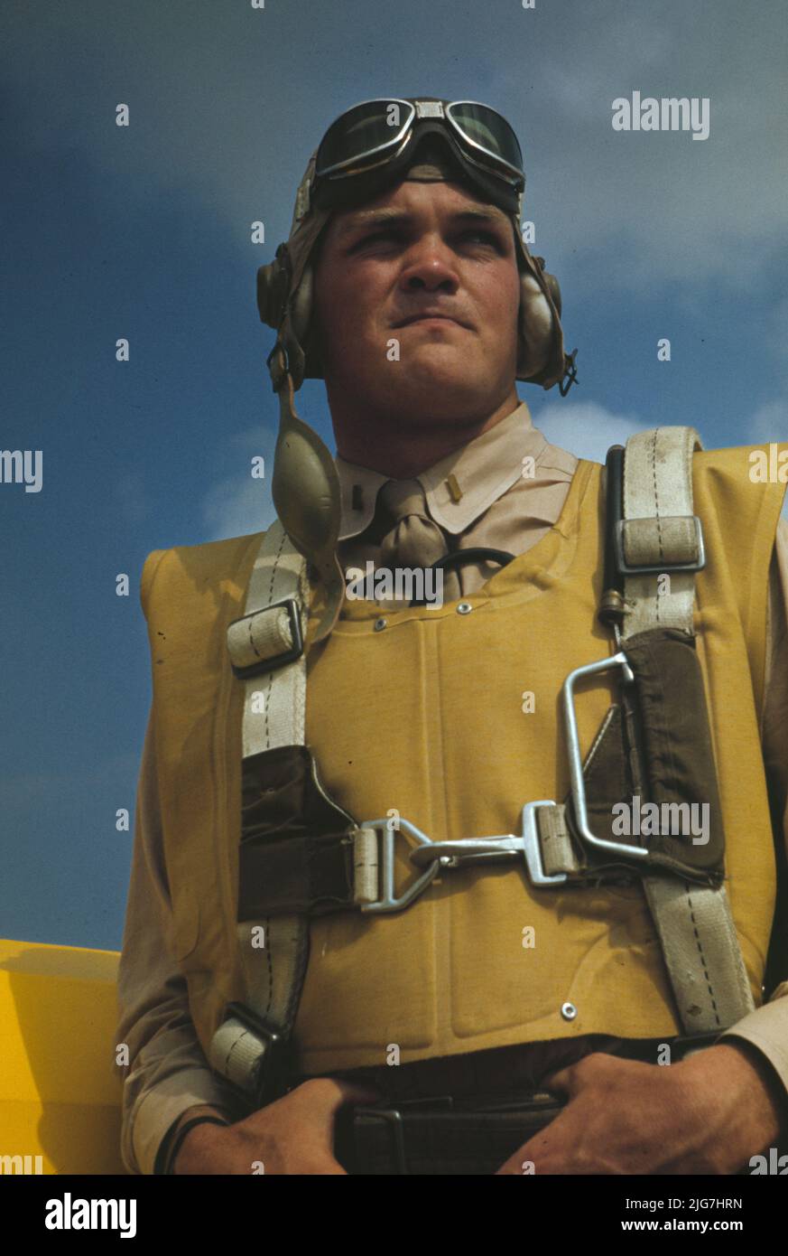 Marine lieutenant, glider pilot in training at Page Field, Parris