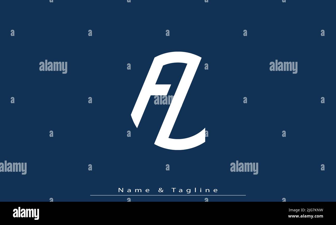 Alphabet letters Initials Monogram logo FL , LF Stock Vector