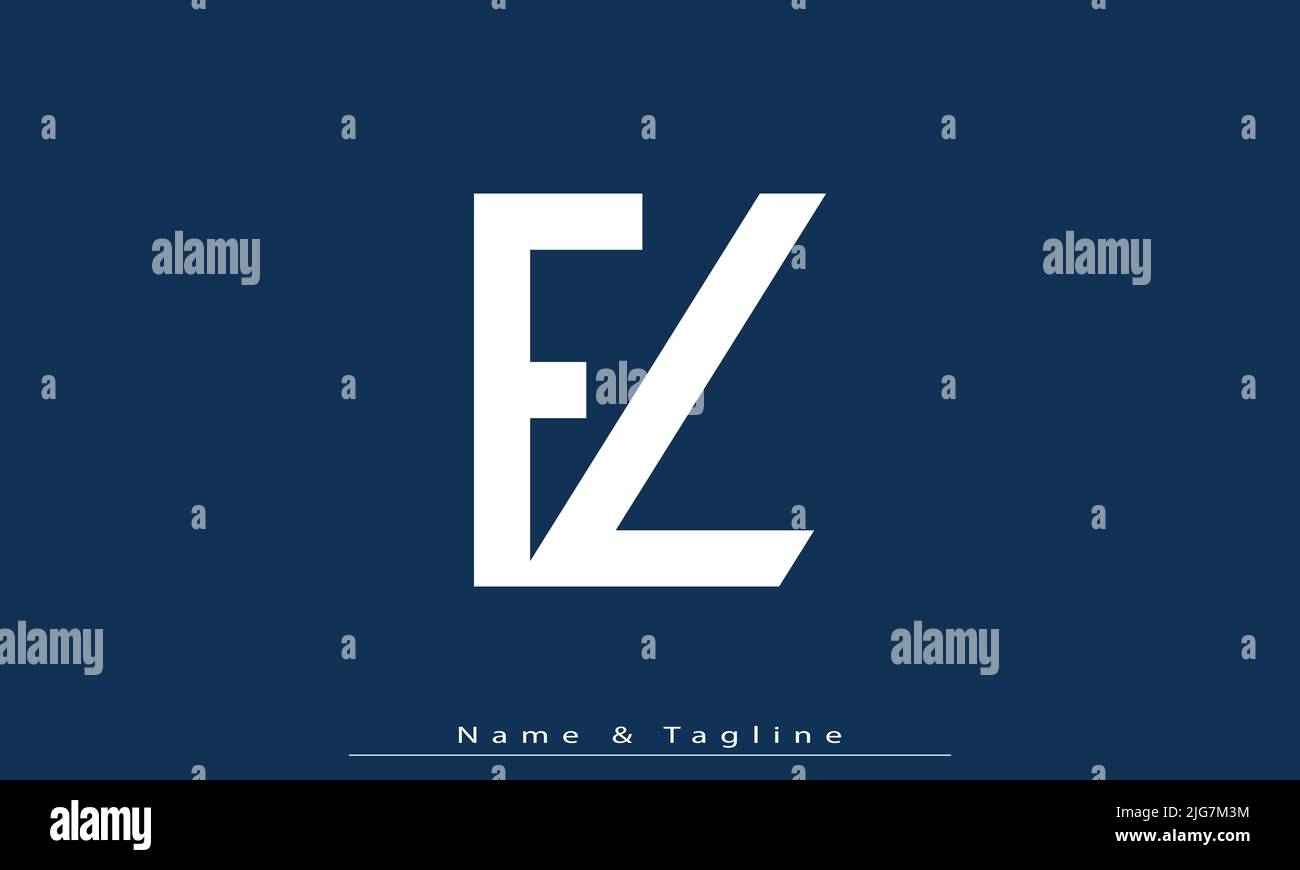 Alphabet letters Initials Monogram logo FL , LF Stock Vector