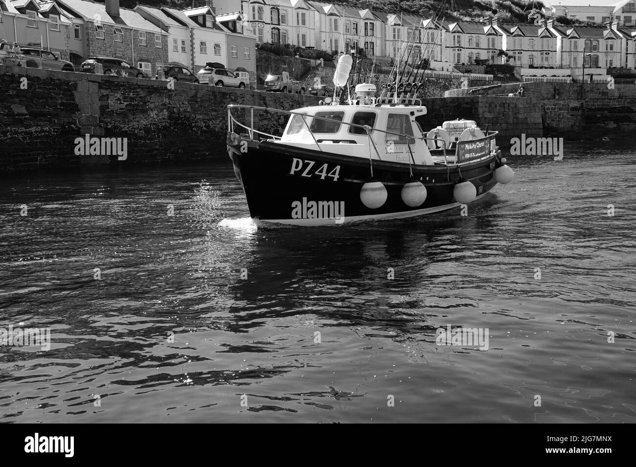 Pretty fishing boats Black and White Stock Photos & Images - Alamy