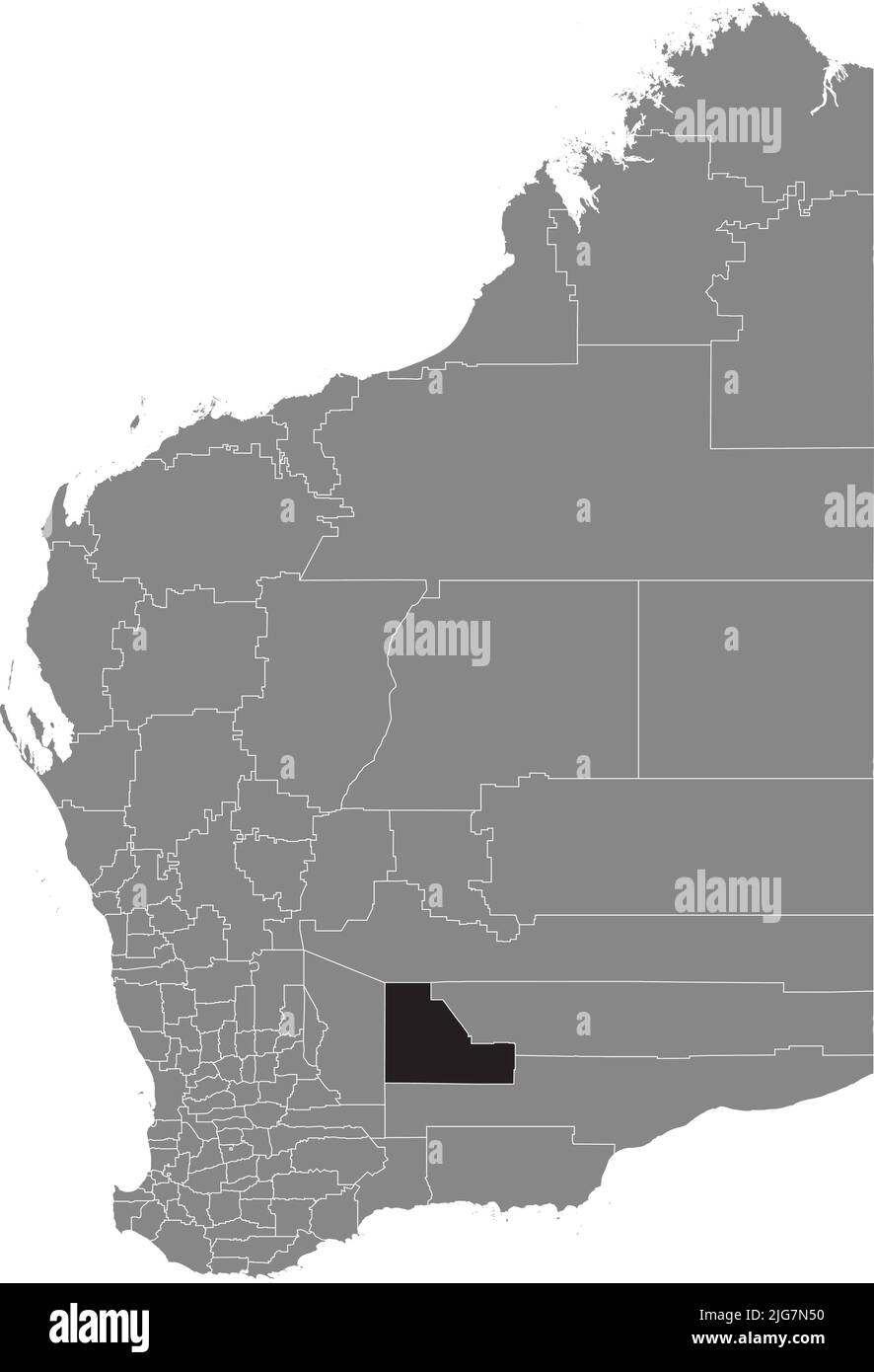 Locator map of the SHIRE OF COOLGARDIE, WESTERN AUSTRALIA Stock Vector Image & Art Alamy