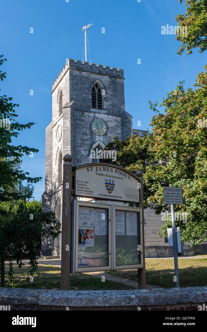 St James Church, parish church in Poole, Dorset, England, UK Stock Photo