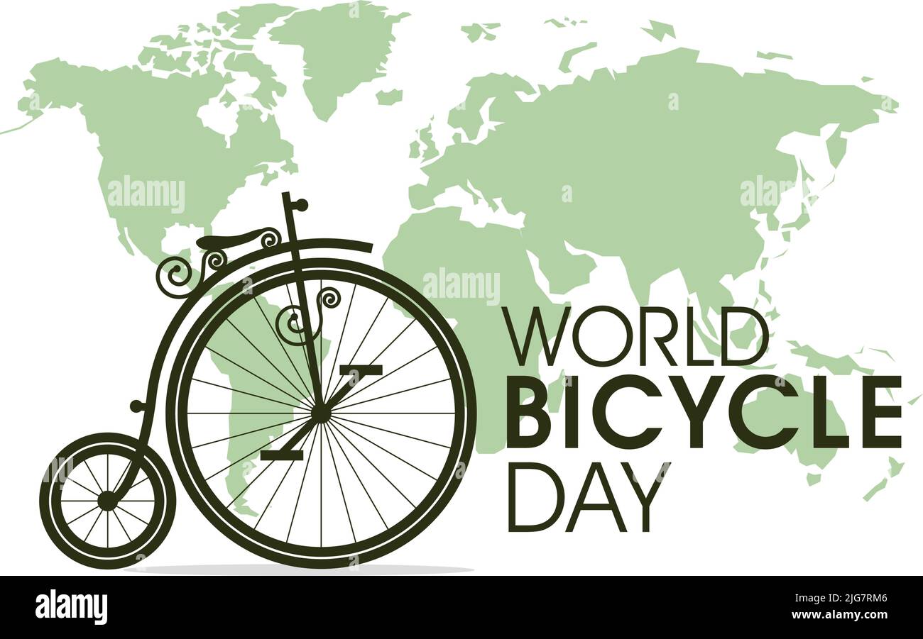 vintage bicycle and globe images Stock Vector