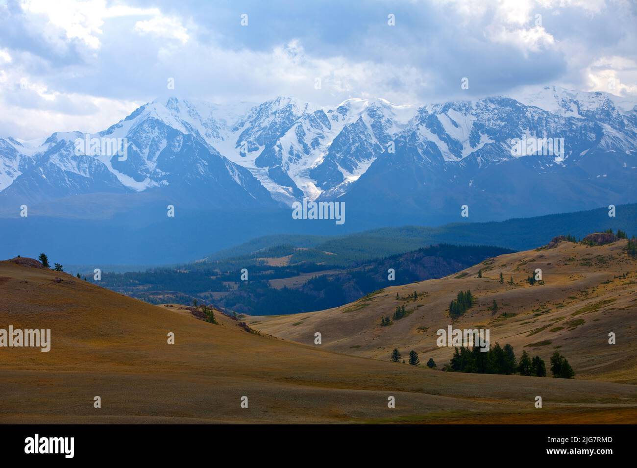 Altai mountains. Beautiful highland landscape. Russia. Siberia Stock ...