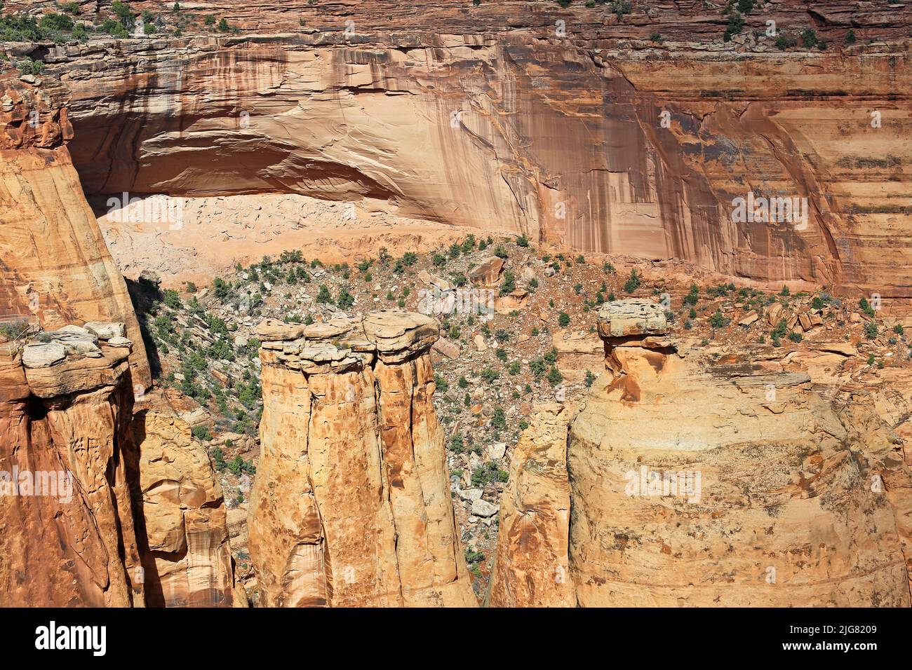 Eroded cliff of Colorado Monument Stock Photo