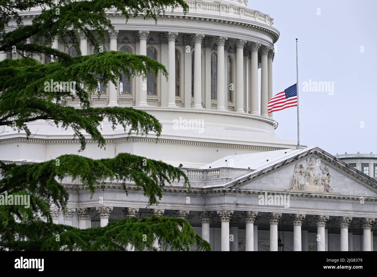 Halfmast at the United States Capitol on the National Mall; Washington