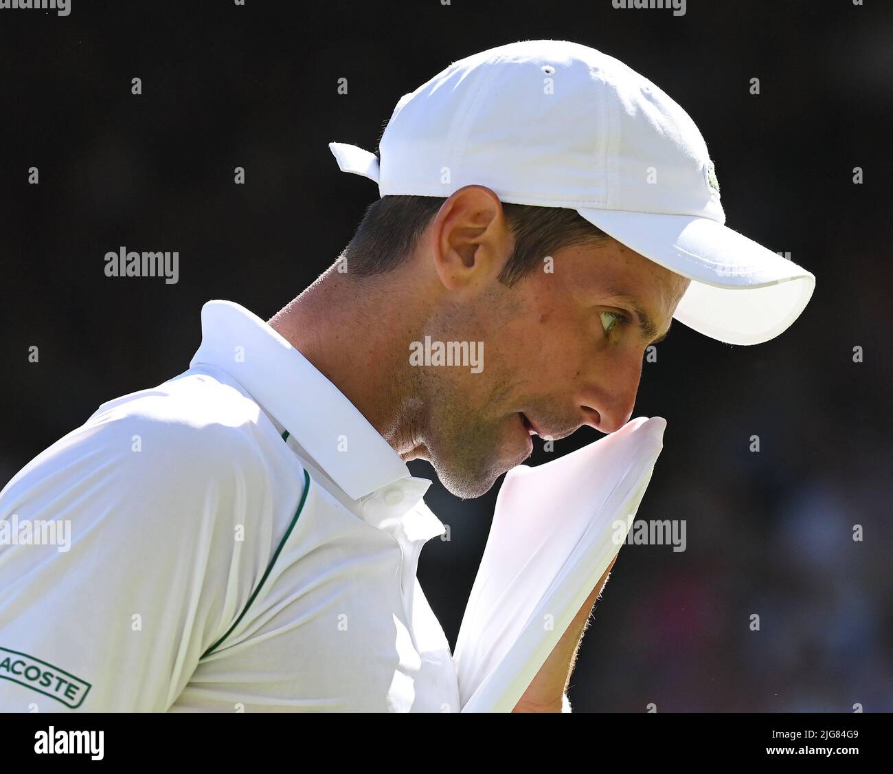 London, Gbr. 8th July, 2022. London Wimbledon Championships Day 08/07/2022 Novak Djokovic (SRB) semi-final match Cameron Norrie (GBR) Credit: Roger Parker/Alamy Live News Stock Photo