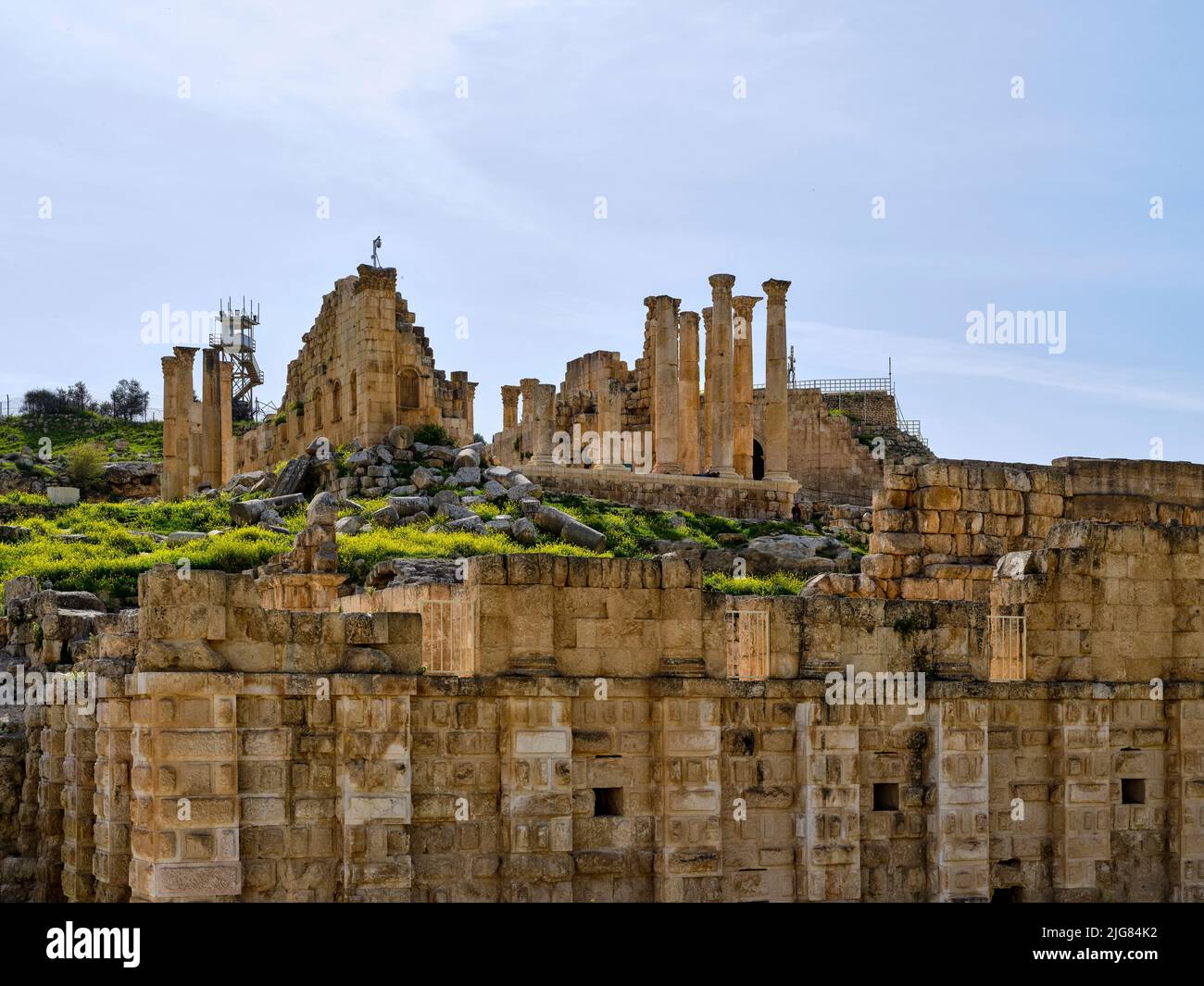 Roman excavations in Jerash, ancient Gerasa, Jordan Stock Photo - Alamy